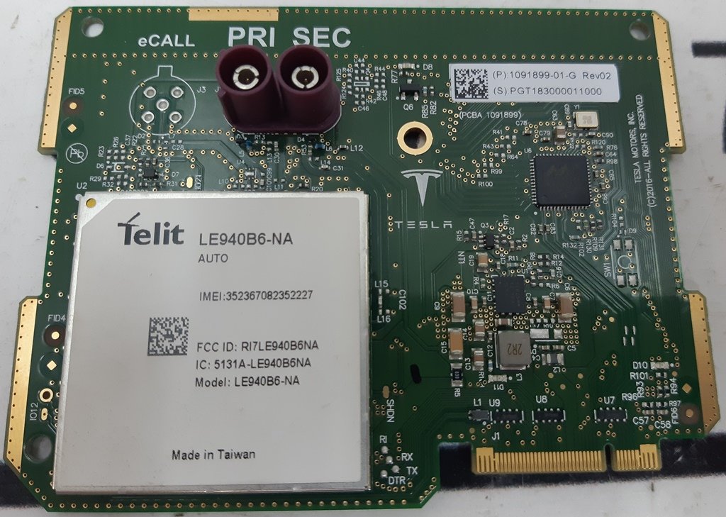 Modem NA (LTE) REV02 Tesla Modell 3 1091899-01-G